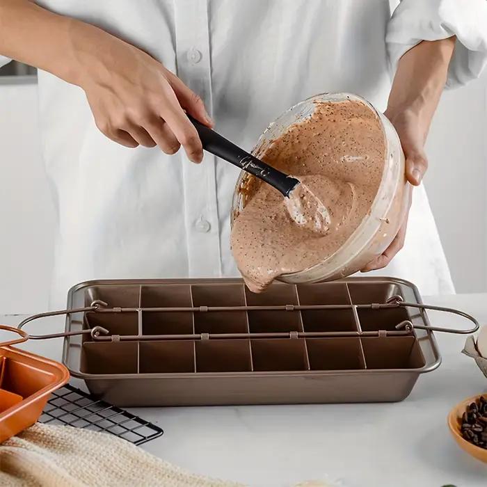 Moule à gâteau Brownie avec séparateurs (12.2 ''x 7.7'')