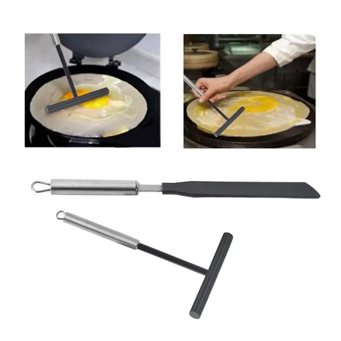 Ensemble d'épandeurs de crêpes et spatules