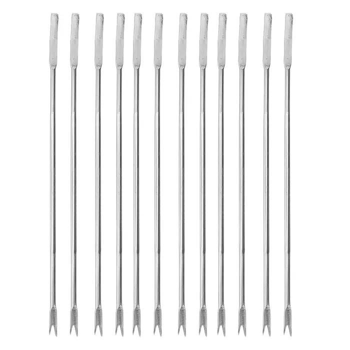 Lot de 12 fourchettes multifonctionnelles en acier inoxydable pour fruits de mer