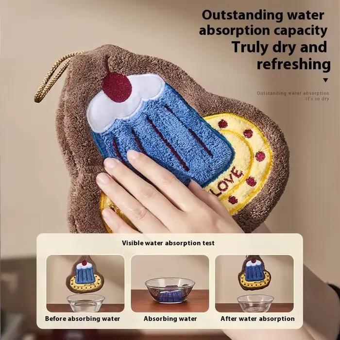 Serviette de cuisine absorbante pour salle de bain, chiffon mural épais, lingette de nettoyage pour la cuisine