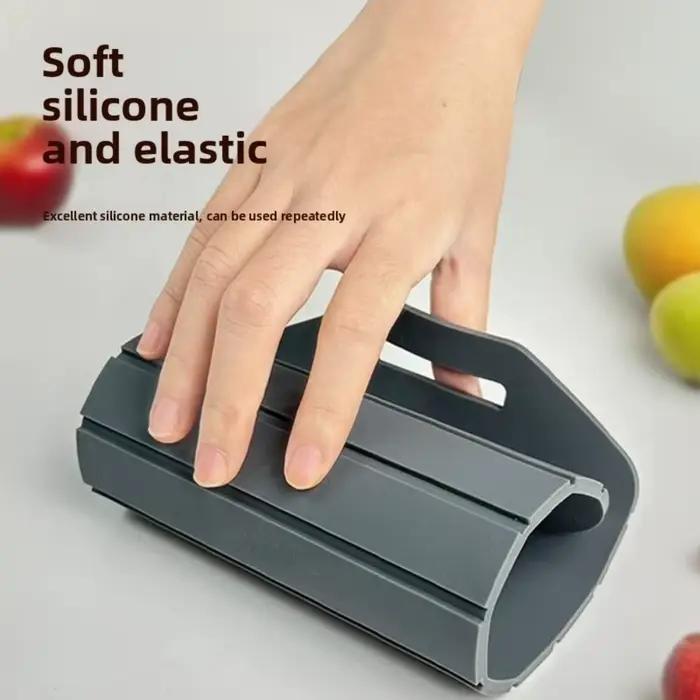 Planche à découper pliable antiadhésive, flexible, antidérapante, avec poignée facile à saisir, planche à découper en silicone portable