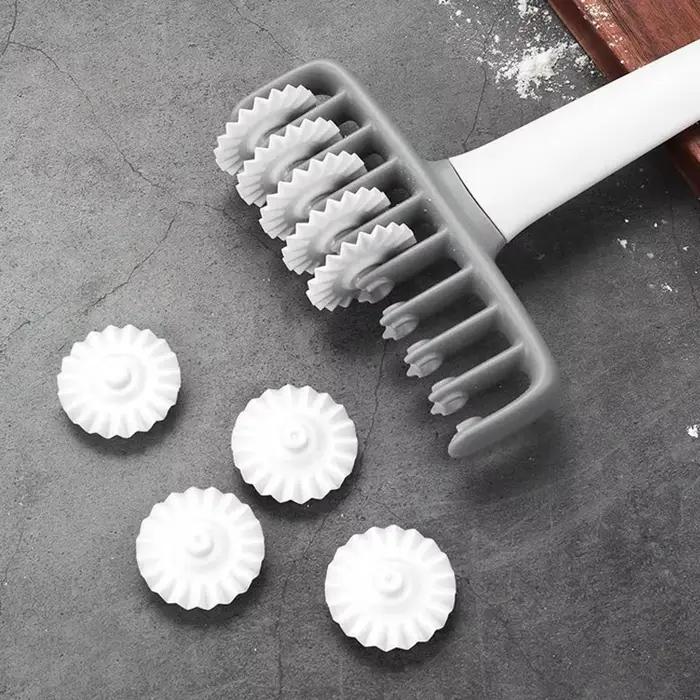 Roue de coupe à Pizza multi-motifs et rouleau de pâte à pâtisserie