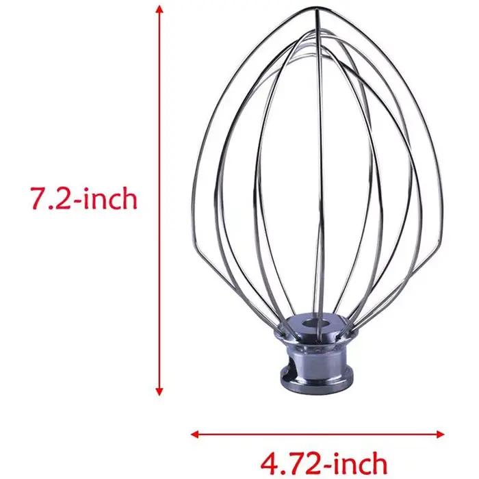 Accessoire fouet en fil métallique ABKJ-5X pour batteur sur socle inclinable Kitchenaid K5AWW 5 Quart KSM50, KSM5, accessoires pour mélanger la crème et les œufs