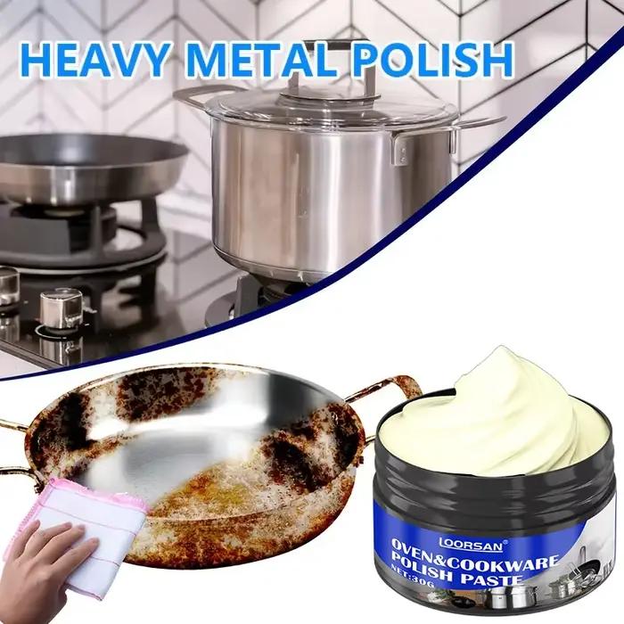 Crème métallique antirouille LOORSAN pâte à polir universelle pour ustensiles de cuisine occasions spéciales et quotidiennes