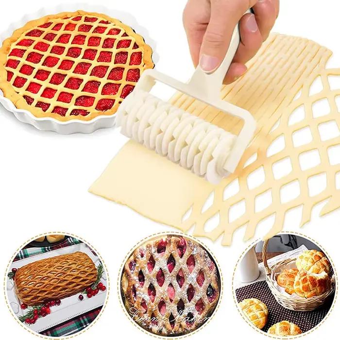 Cookie tarte Pizza pain pâtisserie croûte rouleau Cutter outils de cuisson ustensiles