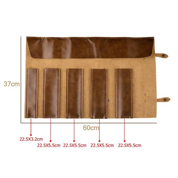 Sac à couteaux de chef en cuir