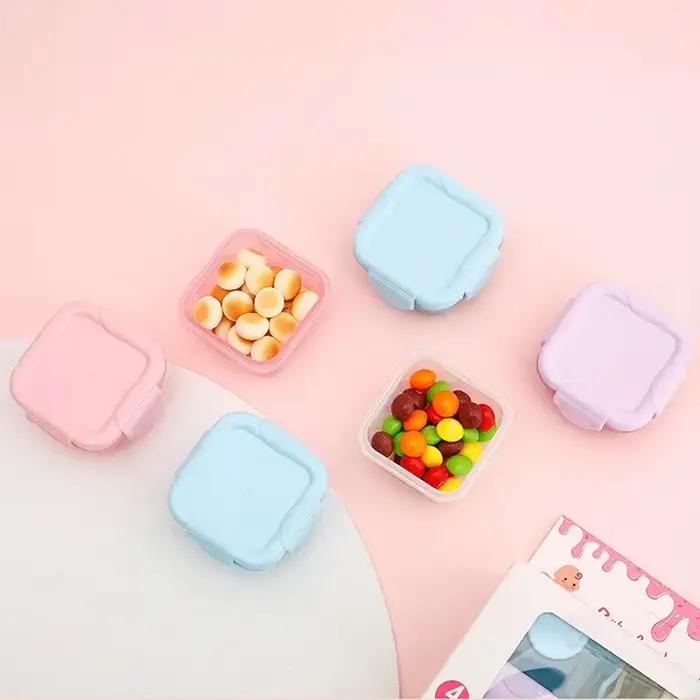 Boîtes de rangement en plastique ronds hermétiques pour réfrigération et chauffage occasionnels préparation alimentaire durable et écoresponsable