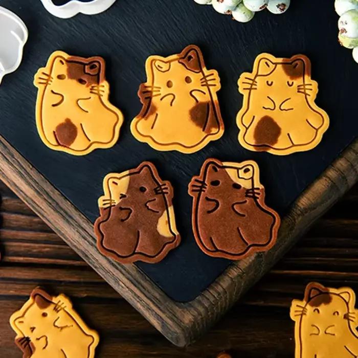 Moule à Biscuits en Forme de Chaton de Dessin Animé