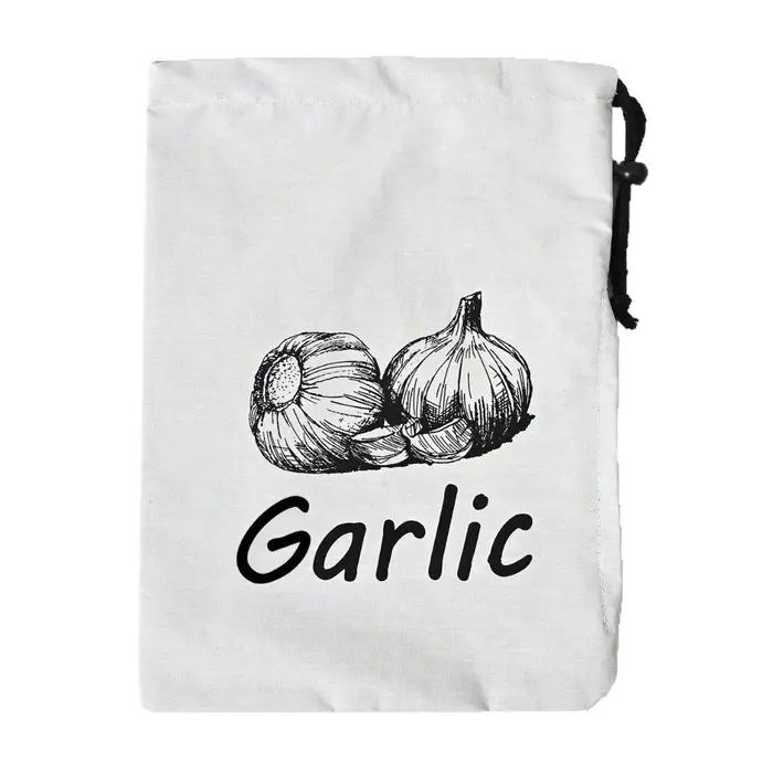 Sac de rangement pour légumes toile respectueux de l'environnement avec fermeture éclair pour cuisine organisation durable