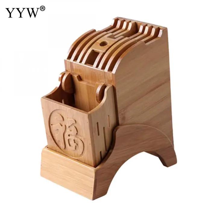 Rangement opaque en bambou T1 pour couteau