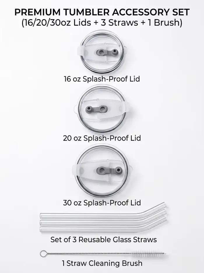 Couvercles anti-déversement pour gobelets de 16/20/30 oz