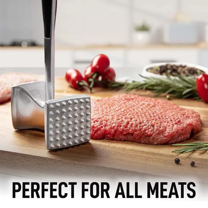 Marteau pour attendrisseur de viande LMETJMA avec poignée confortable en alliage de zinc pour viande et volailles usages cuisine et fêtes