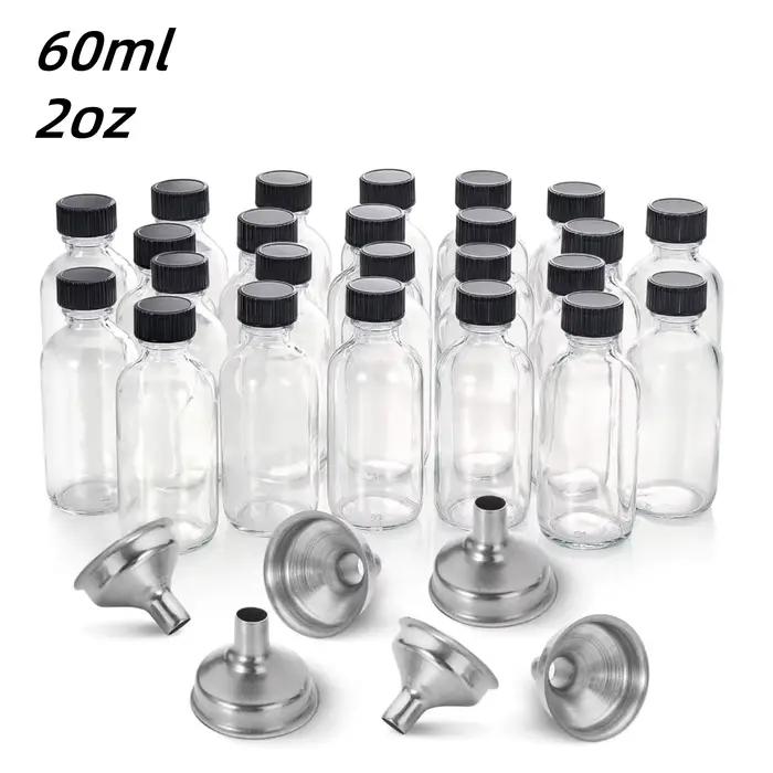 10/20/30 bouteilles en verre modernes avec couvercles, adaptées au jus de gingembre, à l'huile, mini-contenants écologiques de 60 ml, lavage à la main uniquement, sans BPA, parfaites pour un mode de v