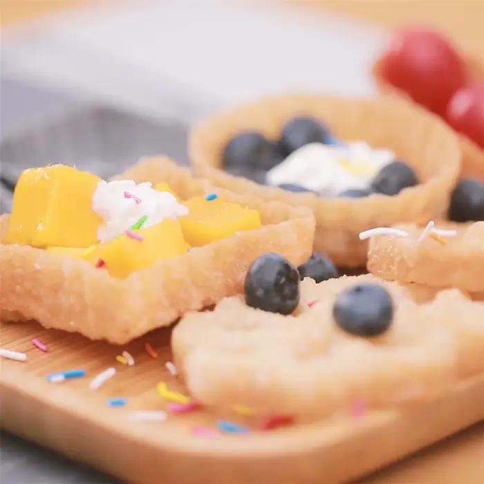 Gadgets de cuisine entonnoir fabricant de gâteaux en aluminium fer fabricant gaufre suédois Rosette Bunuelos moule Cookie cuisson moule