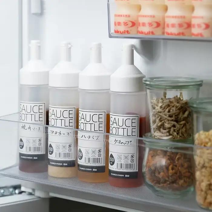 Bouteille de sauce à presser en plastique