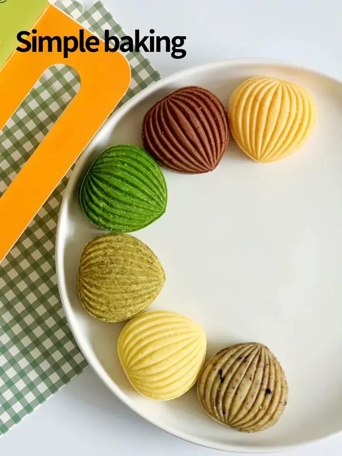 Moule à pâtisserie en forme d'amande pour gâteau aux haricots verts en plastique certifié FCM occasion festival de la mi-automne cadeau traditionnel cuisine pâtisserie