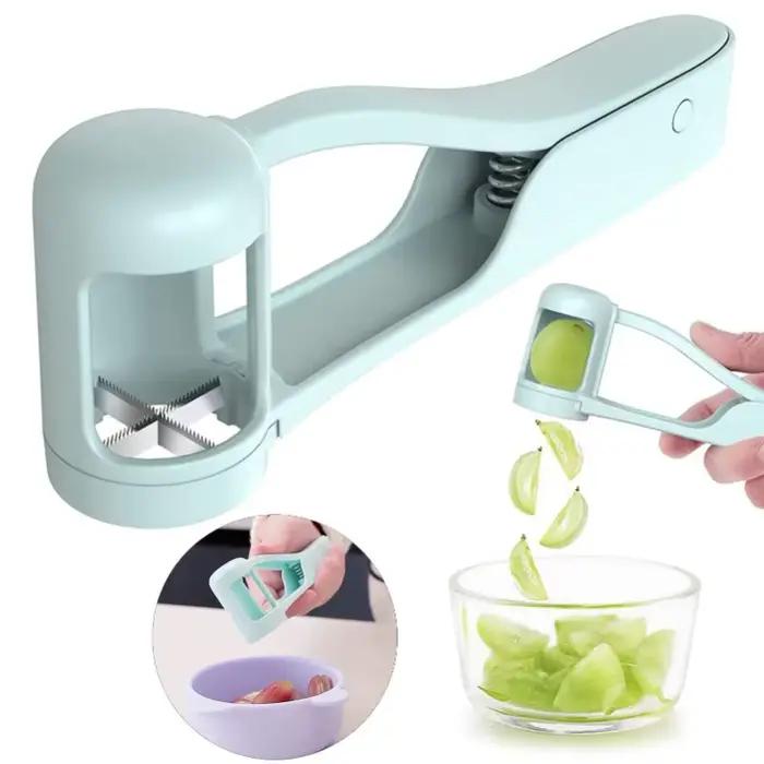 Coupe-tomate et outil de raisin en acier inoxydable pour salades de fruits fraîches et pratiques pour tous les jours et les occasions spéciales