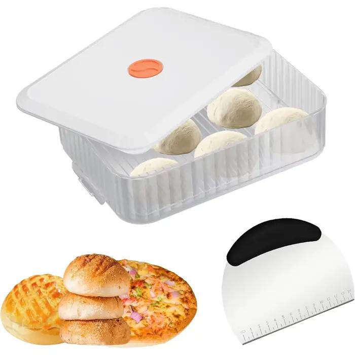 Boîte d'épreuve de pâte à Pizza de 12 pouces avec grattoir