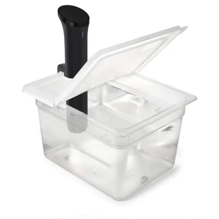 Conteneur multifonctionnel sous vide 11L, accessoire pour cuiseur lent à basse température avec couvercle pliable, sans BPA, durable pour usage domestique