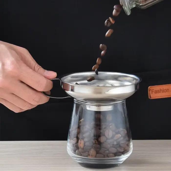 Entonnoir à large ouverture en acier inoxydable pour la mise en conserve
