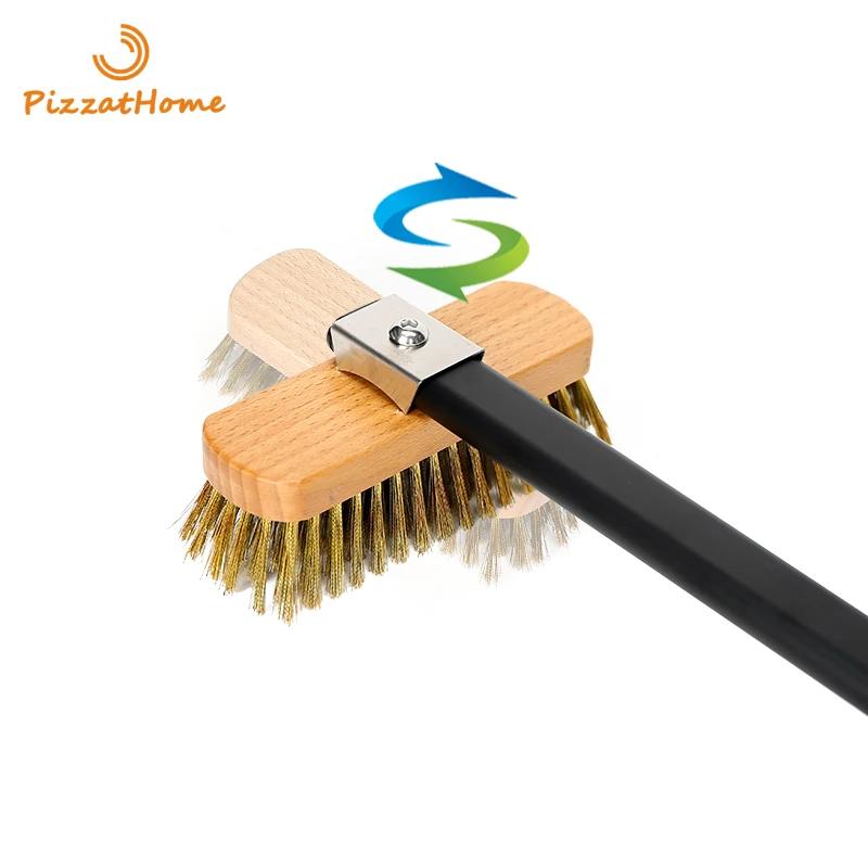 PizzAtHome four à Pizza biseauté brosse en cuivre poils grattoir en laiton ménage gril nettoyage fou