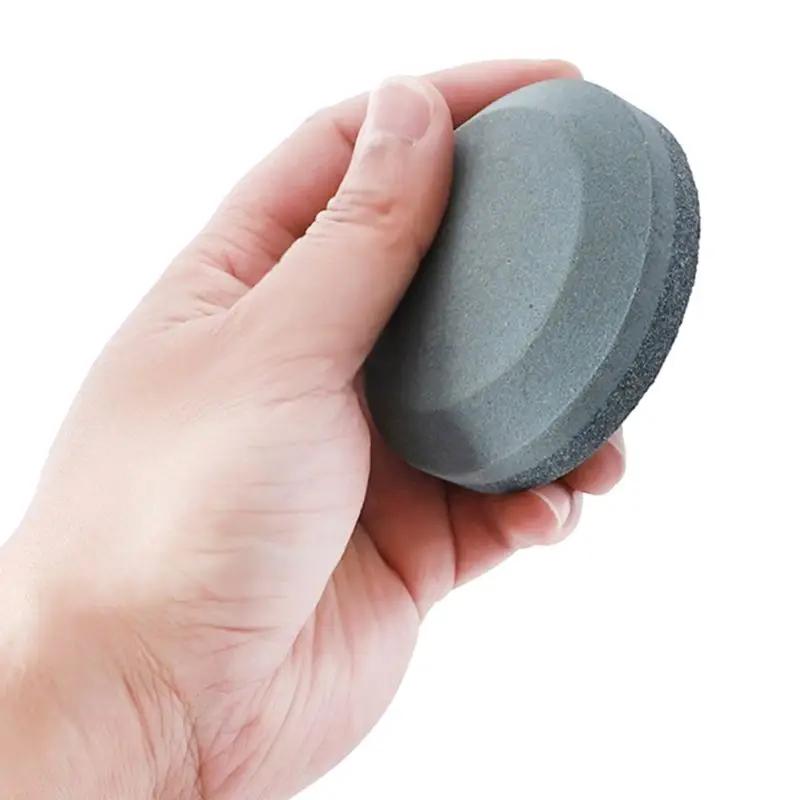 Pierre à aiguiser pour couteaux ménagers, pierre à aiguiser, Axe rond, outil à double grain pour acc