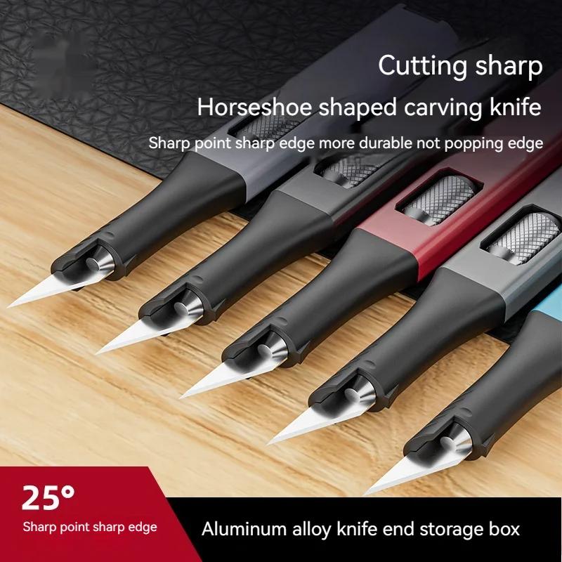 Couteau à graver sur stylo DIY |   Livré avec 5 lames artistiques interchangeables en forme de fer à
