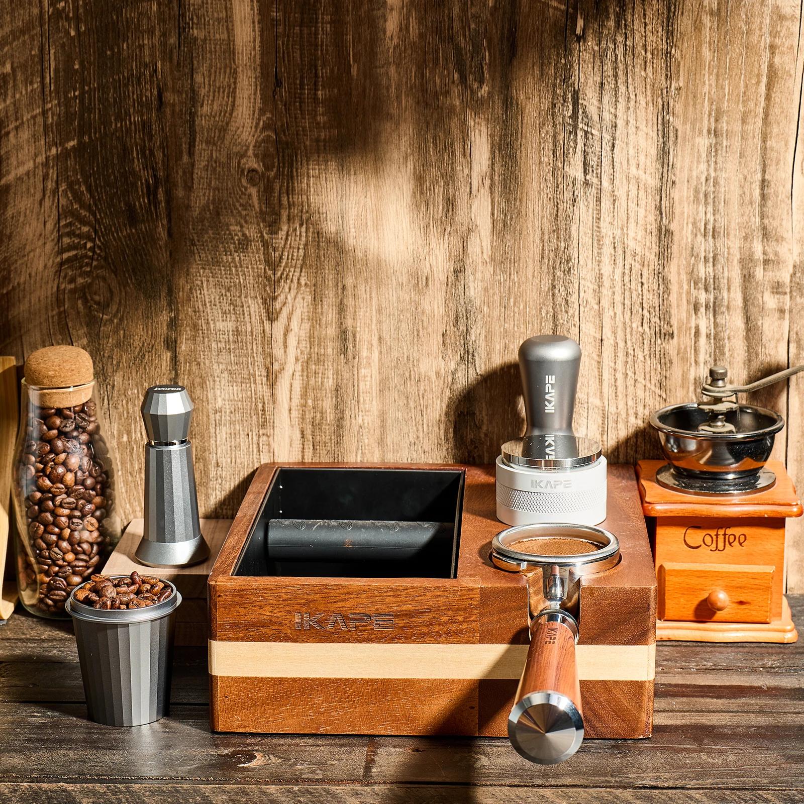 IKAPE Knock Box V1 pour Espresso, Boîte d'Organisation d'Accessoires pour Espresso, Base de Station 