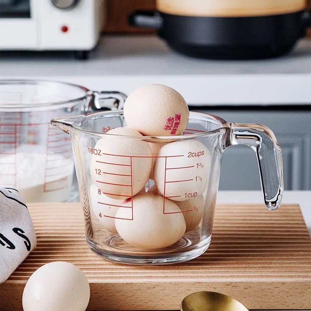 Verre de cuisson standard avec échelle, haute température, tasse à mesurer, outils de cuisine à domi