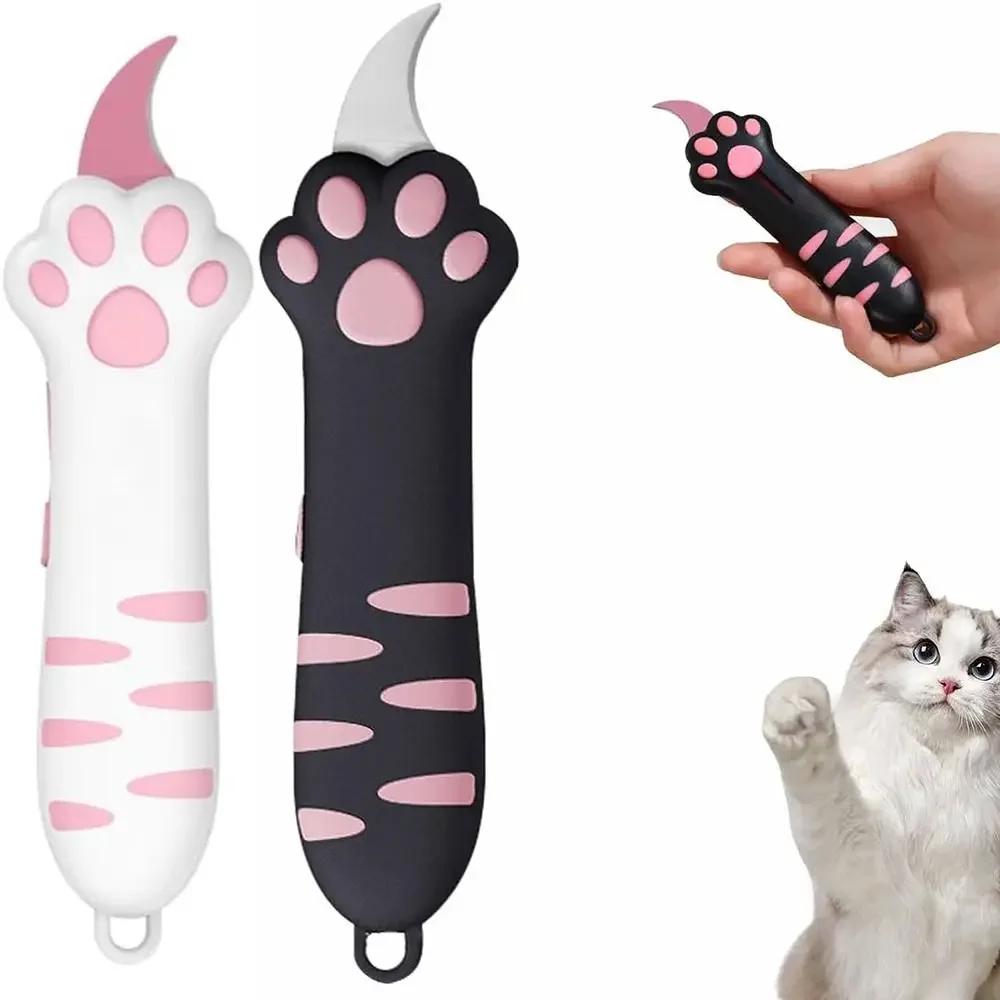 Coupe-boîte tranchante patte de chat mignon, Mini couteau utilitaire Portable griffe de chat, décora