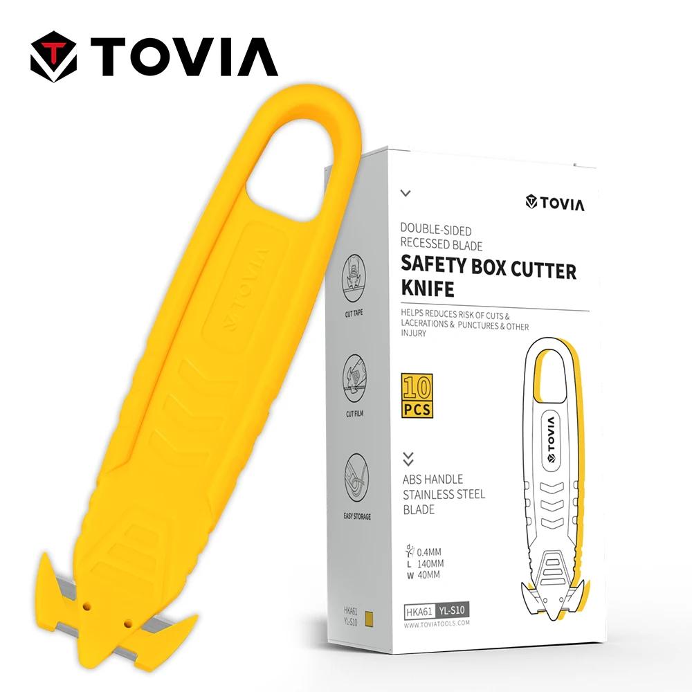 T TOVIA – ouvre-boîte de sécurité, couteau utilitaire de sécurité pour boîte de découpe, paquet de c