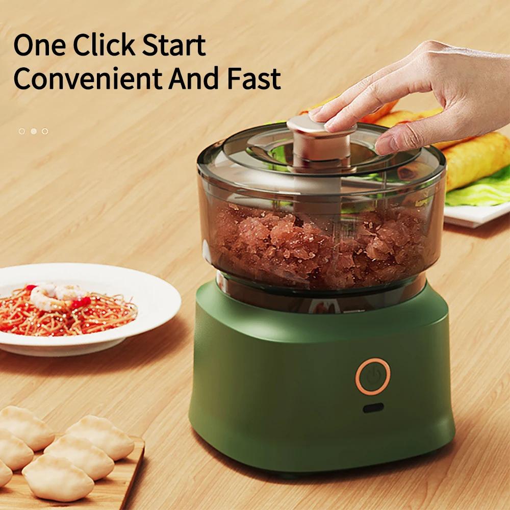 Hachoir à viande électrique multifonctionnel, machine de cuisson sans fil, mélangeur d'aliments pour