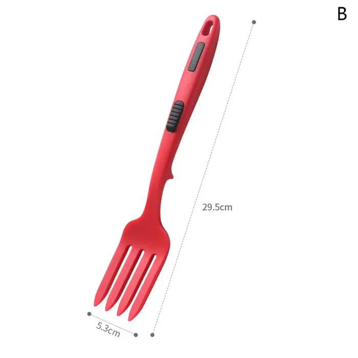 Ustensiles de cuisine flexibles multifonctions, serveur de spaghetti, fourcommuniste à salade en sil