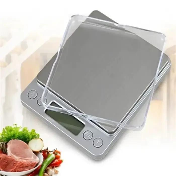 Balance de cuisine numérique Mini poche en acier inoxydable bijoux de précision Balance électronique