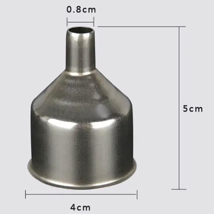 Entonnoir en acier inoxydable à large bouche avec poignée, entonnoir de mise en conserve, lavable au