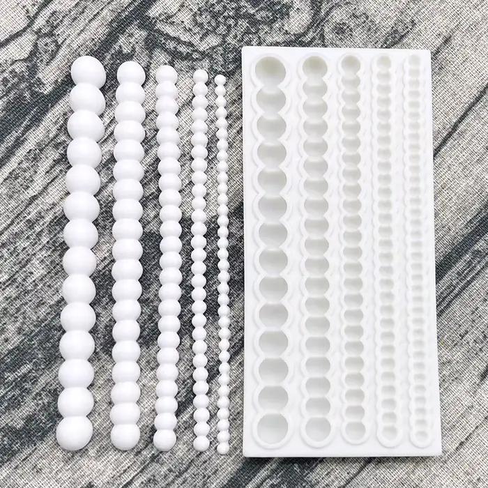 Moule en silicone effet perle pour sugarcraft, outils de résine, moule à cupcakes, outils de décorat