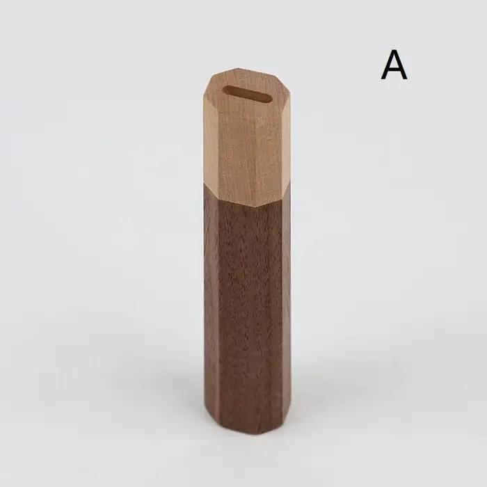 【xxx】Manche de couteau octogonal pour bricolage, matériau semi-fini en acier Damas pour couteau fait