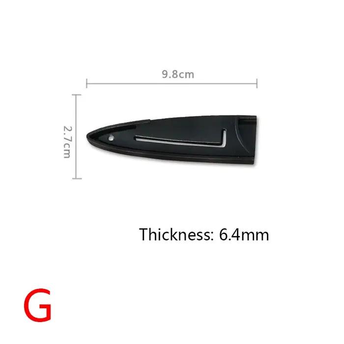 Gaine de couteau de chef en plastique noir, couvre-couteaux de cuisine, manchon protecteur de lame,