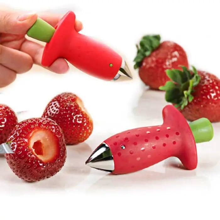 Décortiqueur de fraises, coupe-ananas, dissolvant de tiges de tomate, couteau à fruits, nettoyeur de