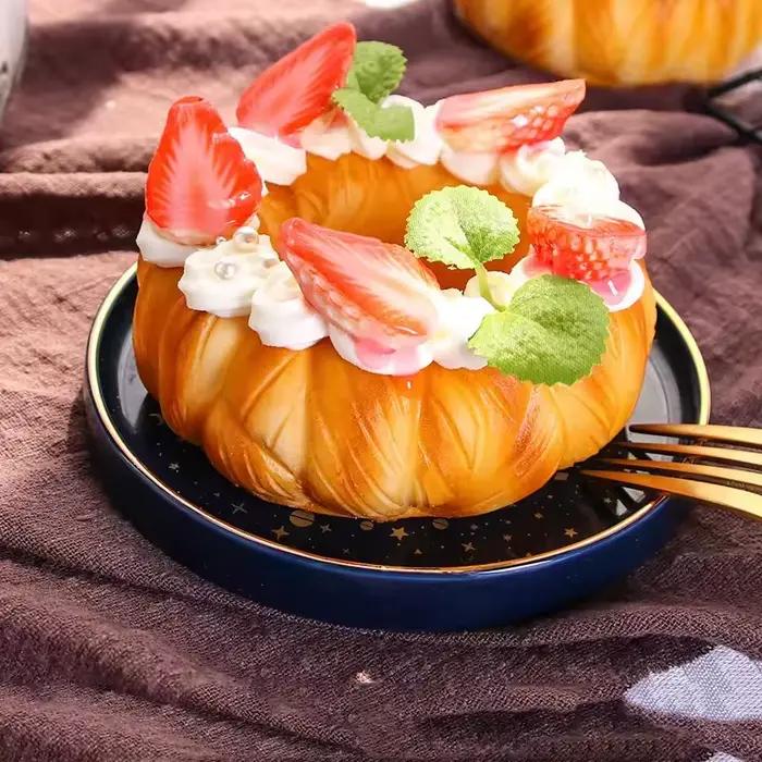 Simulation de gâteau aux fruits, faux modèle alimentaire, décoration de pain, cuisson, accessoires d