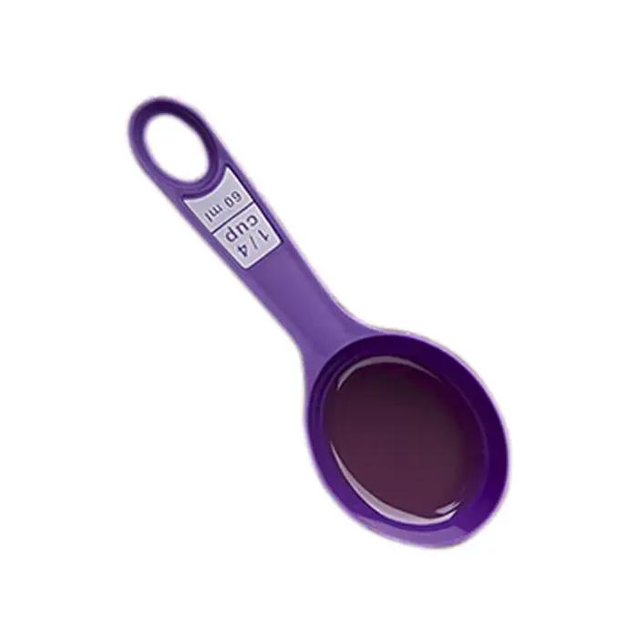 Ensemble de cuillères à mesurer de cuisine, outils de cuisson, tasse à mesurer en plastique avec éch