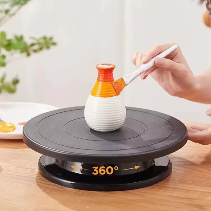 Plateau tournant de gâteau Durable de 11 pouces, outil de cuisson en plastique, support de décoratio