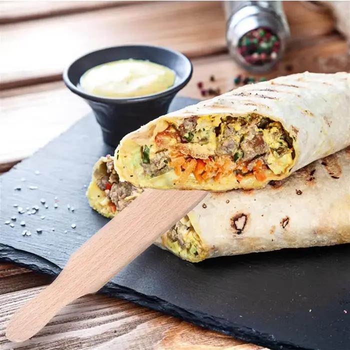 ABUN-ensemble de spatules bâtons en T en bois pour étaler la pâte à crêpes, ensemble de 8 ustensiles