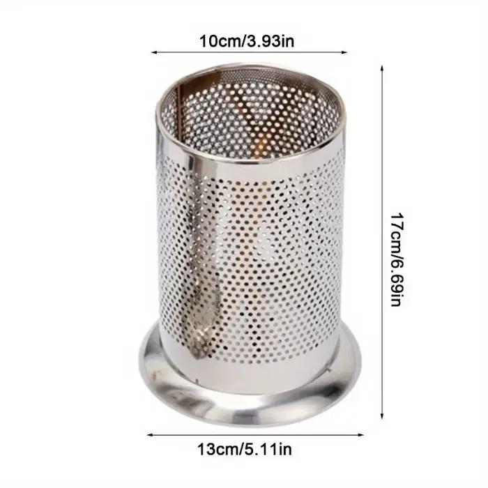 Support de rangement pour baguettes en acier inoxydable, 1 pièce, étagère, panier, couteau, fourchet