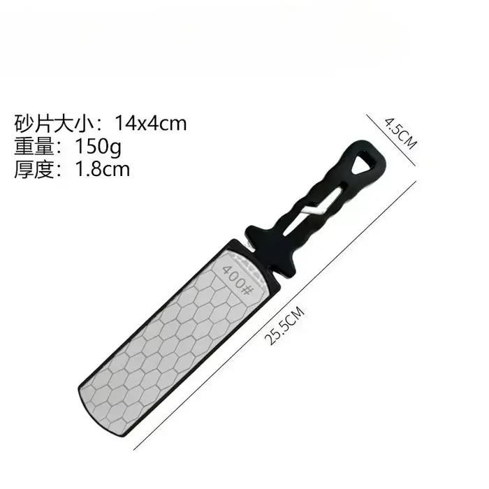 Affûteur de couteaux 5 en 1, acier au tungstène diamant grain 400/1000 avec base antidérapante pour