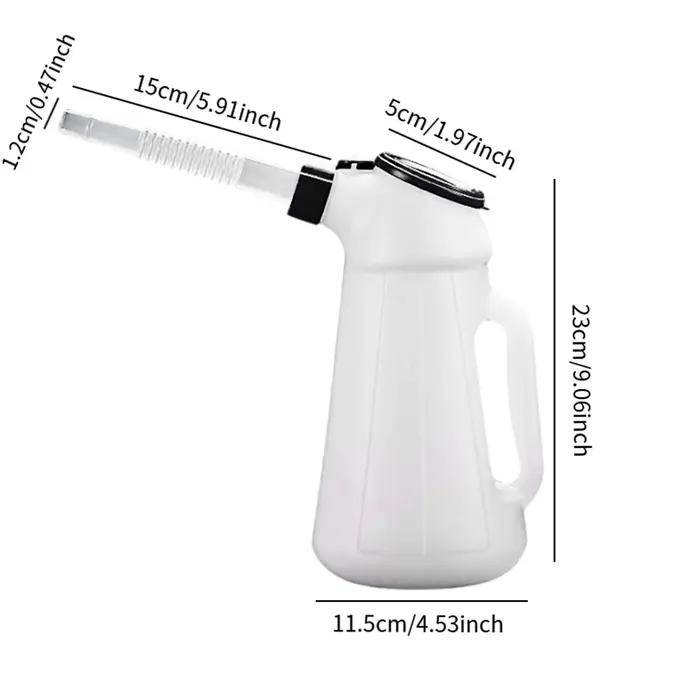 Conteneur de mesure d'huile 1,2 l/2l/3L/4L/5l, distributeur d'huile avec bec pour lubrifiant la Mach