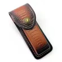 Étui à couteau en cuir portable avec fermeture à pression, adapté aux activités de plein air, 1 pièc