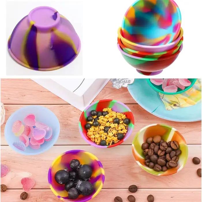 Bol de récipient en Silicone pour la maison, 2 pièces, 67mm 50mm, multicolore, tabac, herbe, accesso