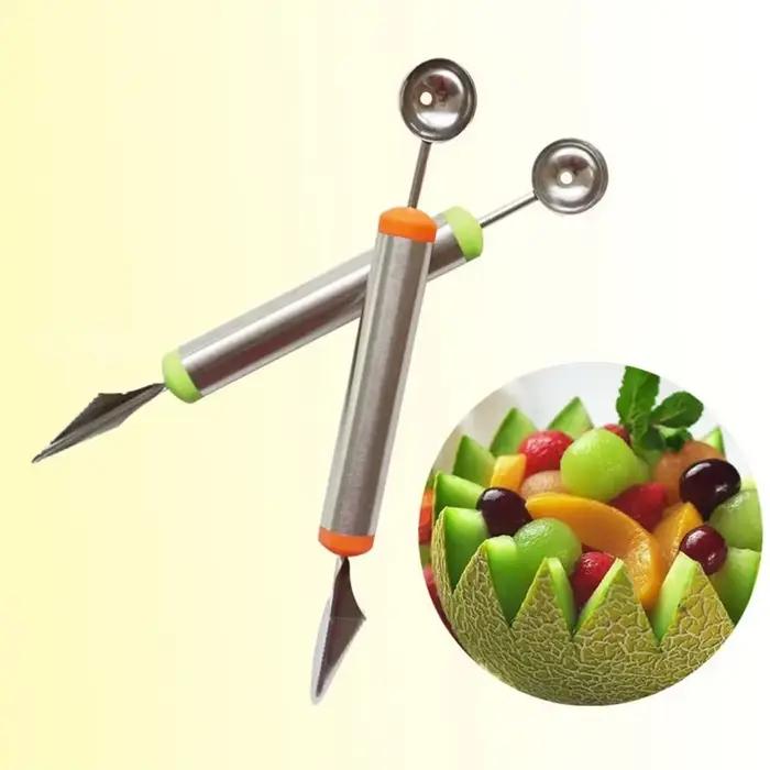 Couteau à fruits, cuillère boule de melon, cuillère à glace, pastèque, gadgets de cuisine, accessoir