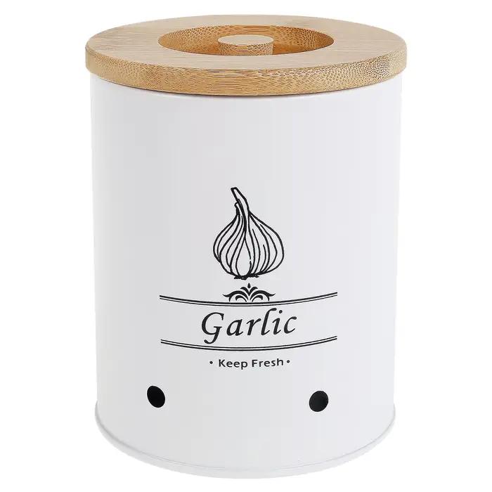 Pot de rangement pour gardien d'ail, boîte de rangement polyvalente pour oignon, pomme de terre, ail